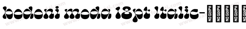 bodoni moda 18pt ltalic字体转换